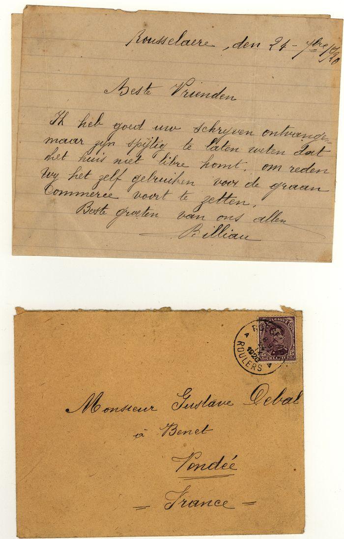 Correspondentie Billiau - Gustaf Debal