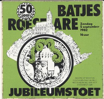 Sticker Roeselaarse Batjesstoet in 1982