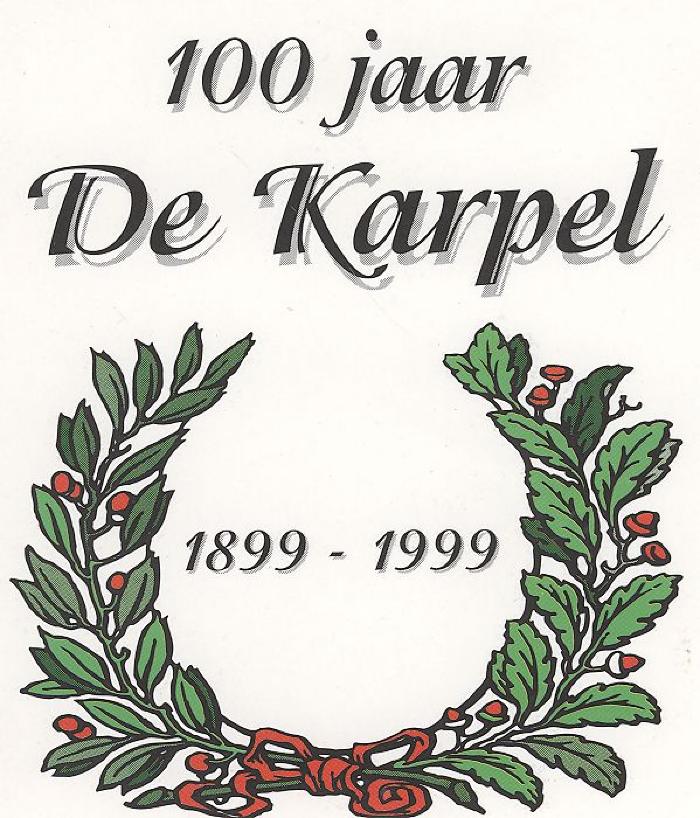 Sticker, uitgegeven bij gelegenheid van het 100 jarig bestaan van café De Karpel 