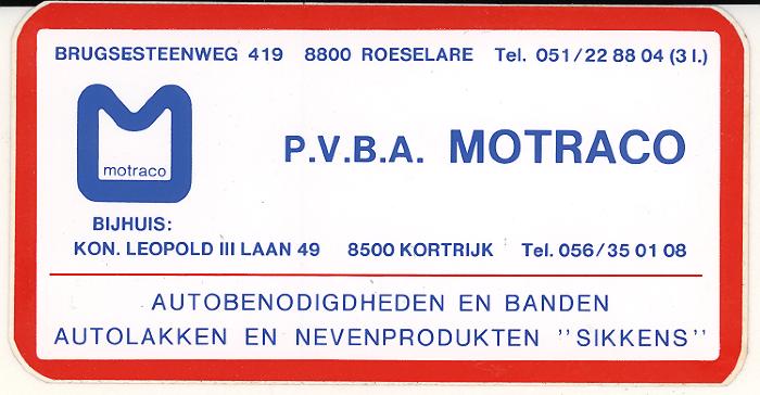Promotiesticker Motraco