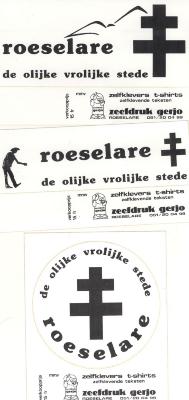 Promotiesticker van stad Roeselare