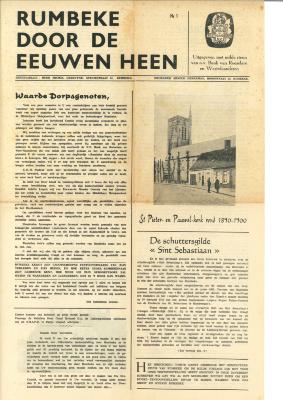 Krant 'Rumbeke door de eeuwen heen'