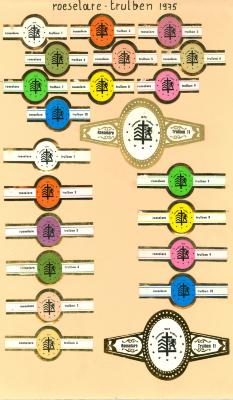 Verzameling van sigarenbanden, Roeselare, 1975