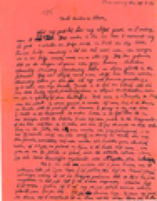 Brief van Gaston Vallaey aan ouders, Braunschweig 27 februari 1944