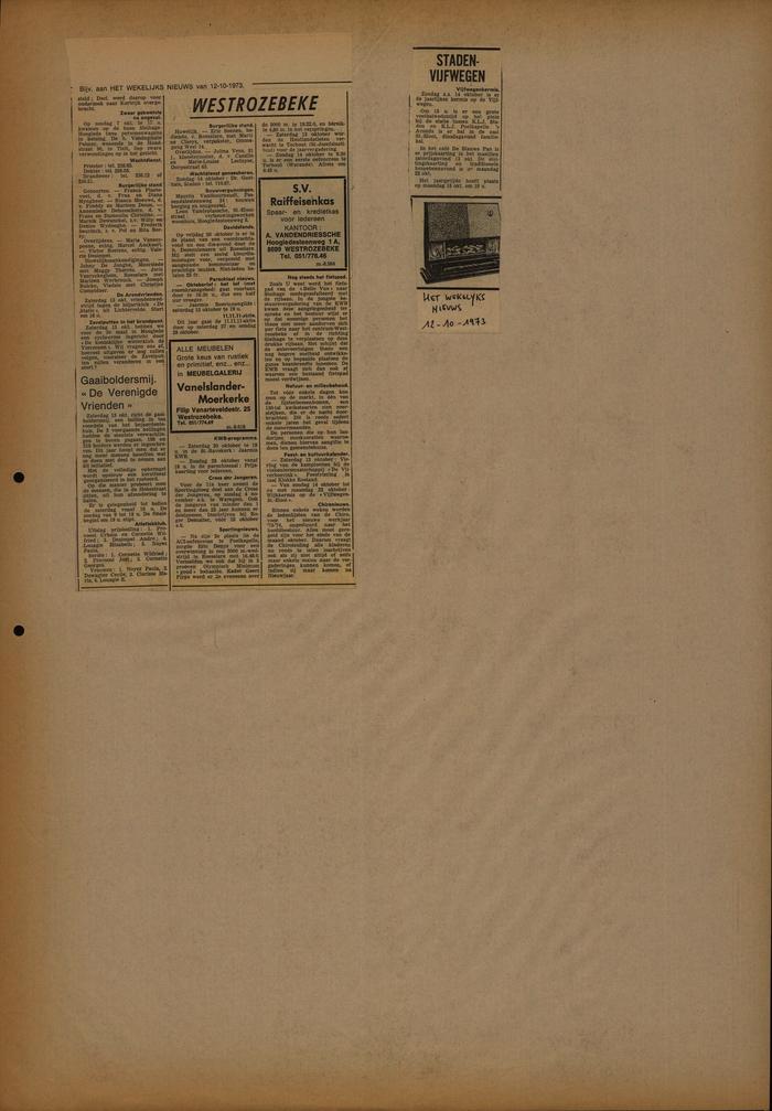 Het Wekelijks Nieuws, 12 oktober 1973