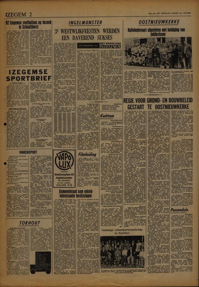 Het Wekelijks Nieuws, 15 juni 1973