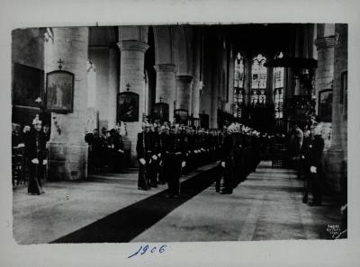 Sint-Barbara feesten in Sint-Michielskerk, 1906