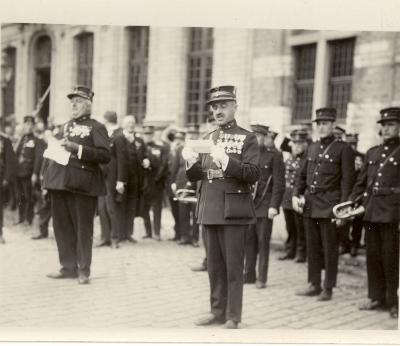 Brandweerhuldiging (?), Roeselare, 1931