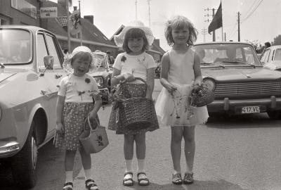 Wijkfeesten op wijk De Ruiter, Roeselare juli 1977