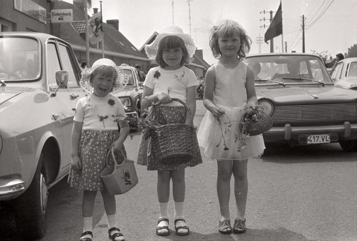 Wijkfeesten op wijk De Ruiter, Roeselare juli 1977
