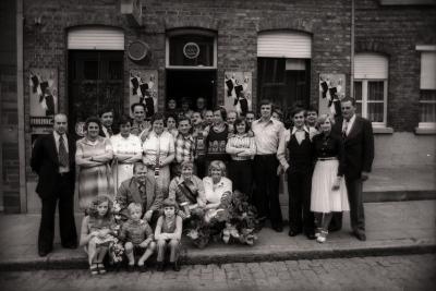 Biljartkampioen café ' 't Hertje', Moorslede juni 1977