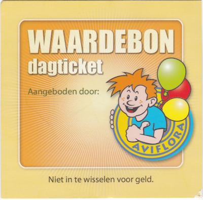 Waardebon dagticket Aviflora