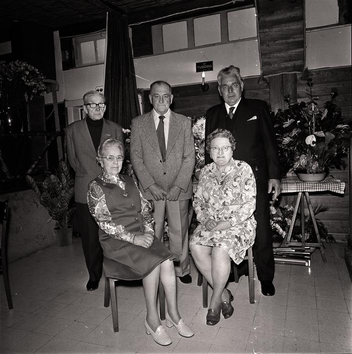 25 jaar huwelijk: 'Meetje en Daniel' in zaal Rembrandt, Moorslede juni 1974
