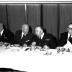 Feesttafel met officieren, Izegem 1957