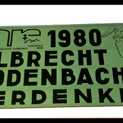 Reclamebord herdenking Albrecht Rodenbach