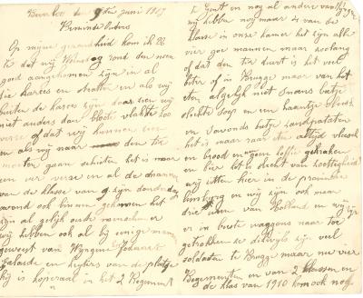 Jules Verhoye, brief 9 juni 1913