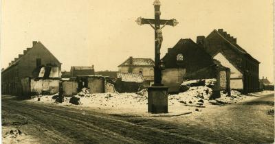 Winterzicht, Ieperstraat Roeselare, 1917