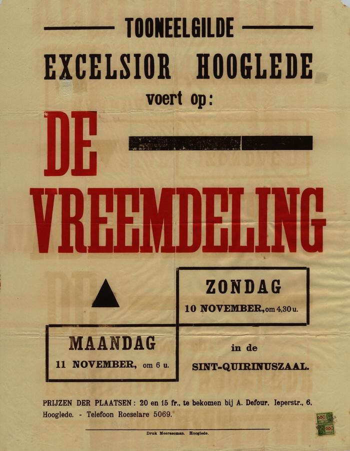 Toneelaffiche  1946
