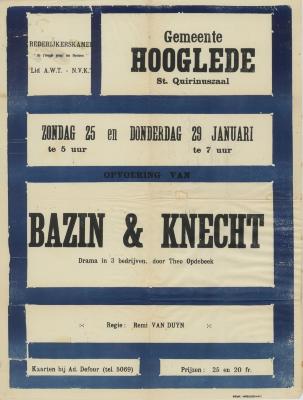 Toneelaffiches 1953