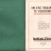 Informatiebrochure Instituut l'avenir, 1923