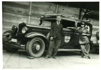 Brandweerauto Izegem, rond 1944