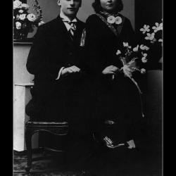 Huwelijke Victor Camille Hugelier - Gabriella Maria Uyttenhove, Ingelmunster, 1937