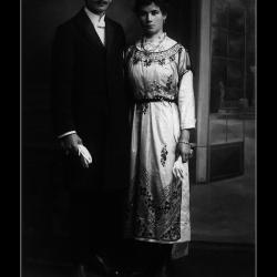 Huwelijk Omer Carron - Emilie Craeymeersch, Ingelmunster, 1920