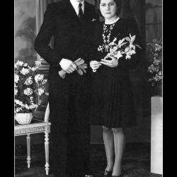 Huwelijk Alberic Verhulst - Bertha Soenens, Ingelmunster, 1945