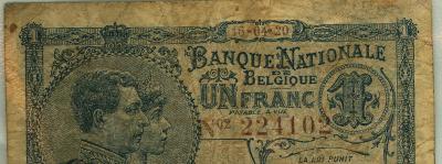 Oud geld type 1919 nationale reeks 1 BFR