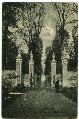 Prentkaart ingang Sterrebos, Roeselare-Rumbeke
