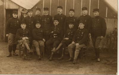 Groep ambulanciers, 1914