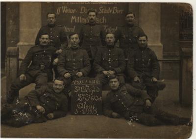Groepsfoto in Duitsland, 1919
