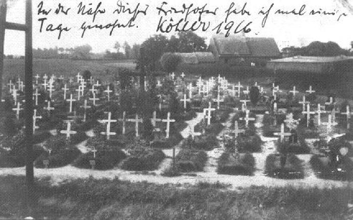 Duitse militaire begraafplaats, 1916