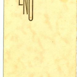 Franstalige menukaart Plechtige Communie 1938