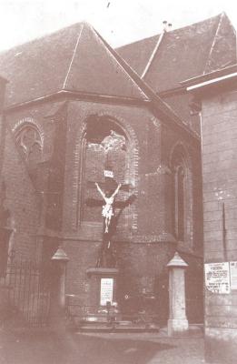 Beschoten St.-Michielskerk, Roeselare 19 oktober 1914