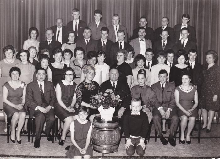 Kerstfeest bij Soep IDEAL, Izegem, 1965