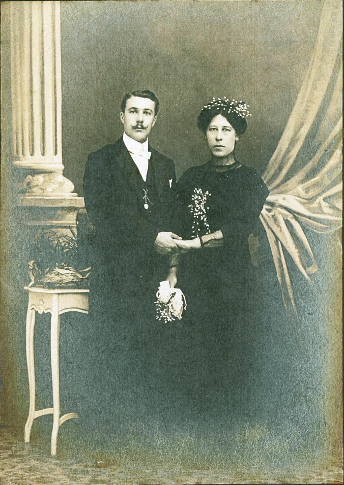 Eerste generatie Julien Sambaer en Eugenie Verhaeghe, huis Sambaer, Roeselare