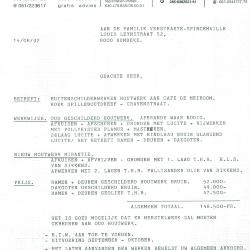 Offerte van O. Van Dycke Roeselare, 1992

