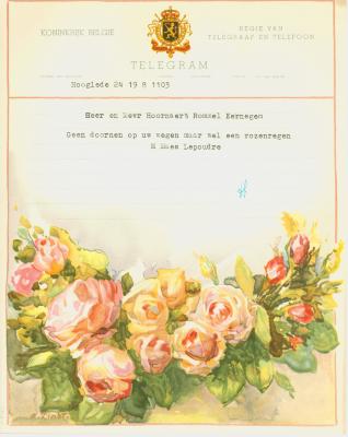 Huwelijkstelegrammen voor de familie Hoornaert-Rommel 6