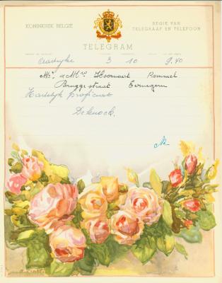 Huwelijkstelegrammen voor de familie Hoornaert-Rommel 7