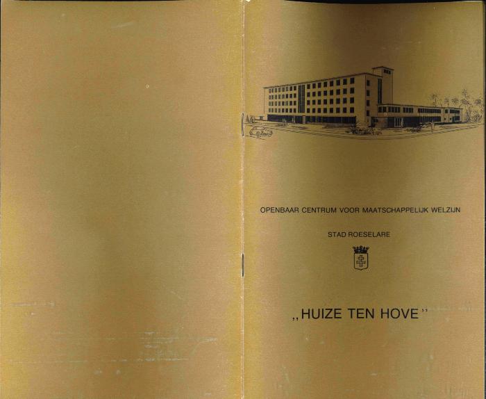 Informatiebrochure over Huize Ten Hove, Roeselare, 1977
