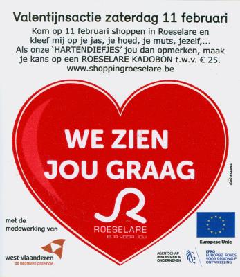 'We zien jou graag', Valentijnsactie, Roeselare