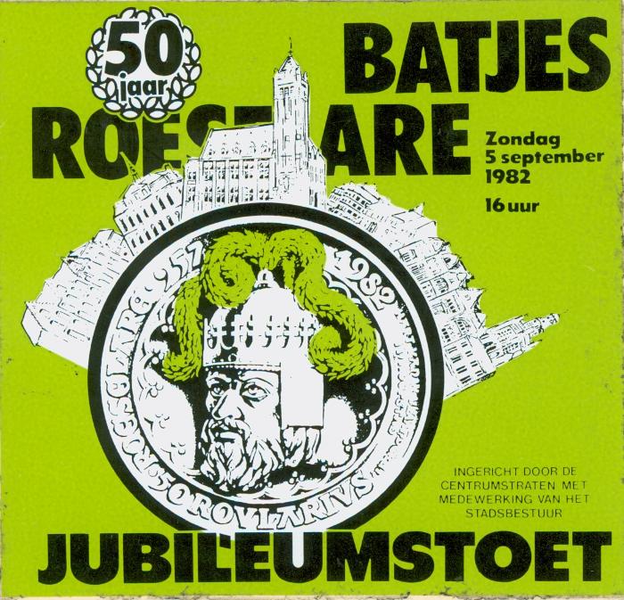 Sticker van de Roeselaarse Batjes