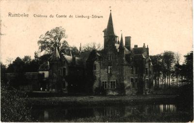 Kasteel van de graaf De Limburg-Stirum, Rumbeke, 1908