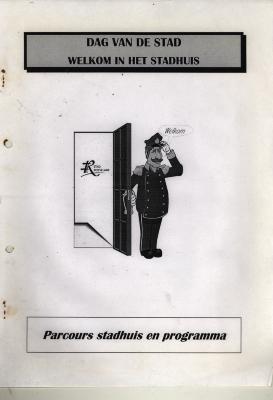Brochure rondleiding stadhuis, Roeselare,  */- 1990