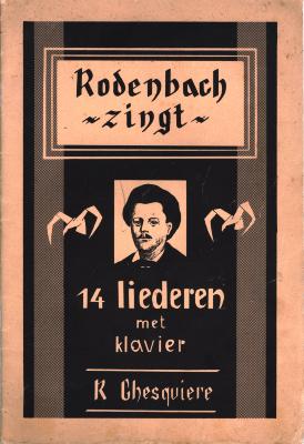 Rodenbach zingt 14 liederen met klavier, Roeselare, 1955