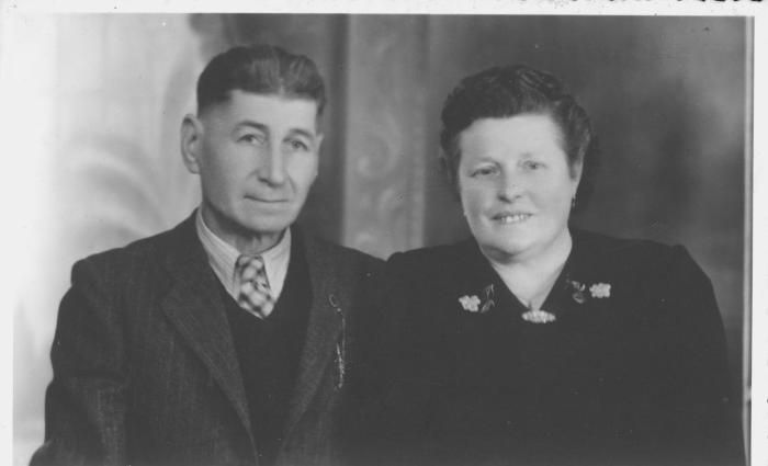 Huwelijksfoto Jules Detailleu en Marie Devos