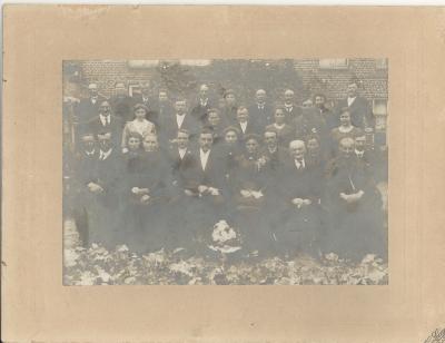Familiefoto trouw grootouders Christelle Dejonckheere, 1919