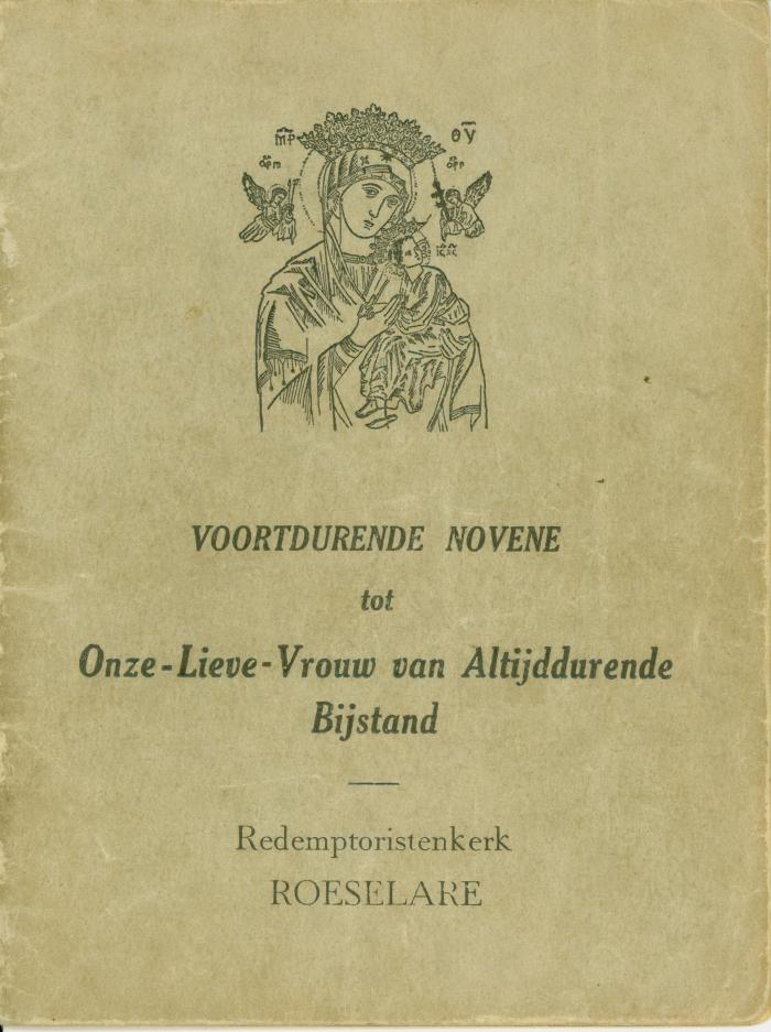 Voortdurende Novene tot Onze-Lieve-Vrouw van Altijddurende Bijstand, Redemptoristenkerk Roeselare.