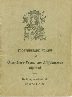Voortdurende Novene tot Onze-Lieve-Vrouw van Altijddurende Bijstand, Redemptoristenkerk Roeselare.